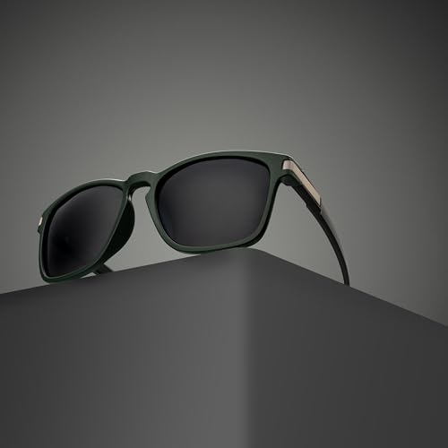 Image of Aferelle Meganfox Series Unisex Polarized Resin Lens | 100% UV Protection | Retro Square | German Polyamide Crack Proof Unbreakable Frame | Medium