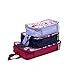 MIAMICA 3-Piece Packing Cubes, Magenta Floral Design - Includes Small, Medium and Large Suitcase Organizers with Durable Design, (M31939)