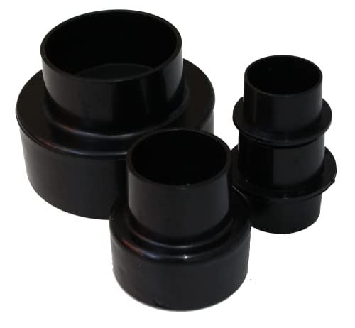 Scheppach Absaugadapter Absaugstutzen Schlauchadapter Set | universal anwendbar | 4 teilig | Absauganlagen Reduzierungsstück Reduzierungsset Spiel-Fugendüse Absaugung | 75200703