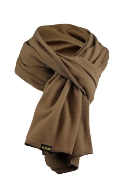 Multi-Functional Cashmere-Like Soft Double-Sided Thermal Fleece Scarf-Winter Neck Warmer, Shawl & Backpack Cushion Layer(Unisex, Coyote,185x40cm)