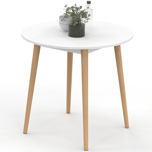 IDMarket: Mesa de comedor fija redonda Angela