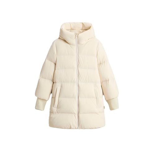 Beige Woolrich Cloud Madison Down Jacket M
