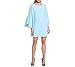 Kensie Women's Batwing Mini Cocktail Dress, Sky Blue, 4