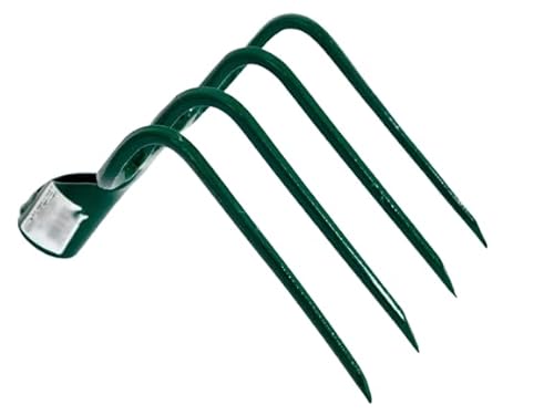 pokm toolsmarket Pioche à fumier 4 dents 190 mm – Pioche à pommes de terre et pioche – Modèle robuste – Fabriqué dans l'Union Européenne