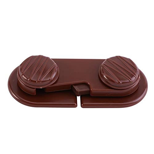 Fibbia con serratura in acciaio inossidabile, chiusura con chiusura a scatto in ottone, 2 pezzi adesivi creativi for bambini for la cura del bambino Armadietto del frigorifero Finestra Cassetto Armadi