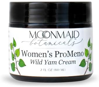 MoonMaid ProMeno Wild Yam Cream for Hormone Balance 2 Oz | Organic Wild Yam Cream for Hormones, Menopause Support, Skin Rejuvenation, Mood Balance, and Improved Sleep | Made in USA