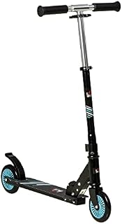 HOMCOM Scooter for Kids Toddler One-Click Foldable Kick Scooter with Adjustable Height Brake for Boys and Girls 3-8 Years Aluminium