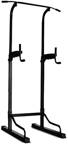DXIN Home Power Tower,Gym Dip Station Pull Up Bar,Multi-Function Fitness Equipment,Pull Up Station,Load 150KG (Color : Black, Size : 6035185cm)