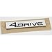 Produktbild Original Seat 4Drive Schriftzug hinten Heckklappe Emblem Logo schwarz chrom