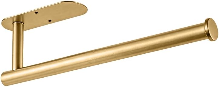 Paper Towel Holder Self-Adhesive Wall Mounted Stainless Steel Kitchen Roll Dispenser Under Cabinet