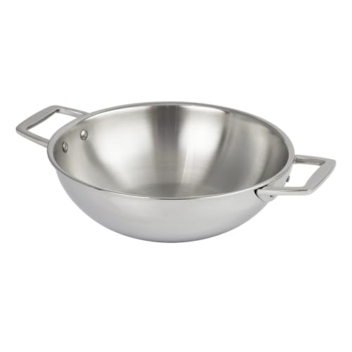 Cristel Wok inox 32 cm, CASTEL PRO 5 PLY