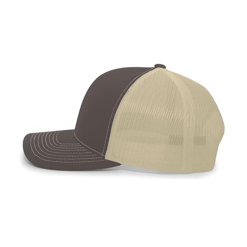 Image of Pacific Headwear Contrast Stitch Trucker Snapback