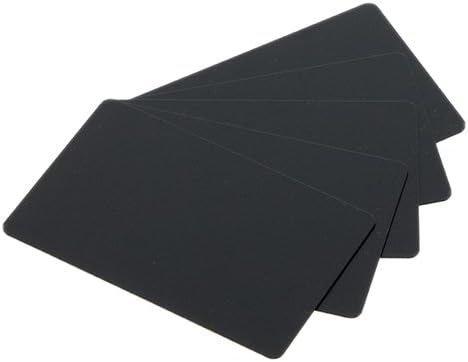 Evolis PVC-U plastic cards, 500 pcs. 30 mil, mat blank black, C8001 (30 mil, mat blank black)