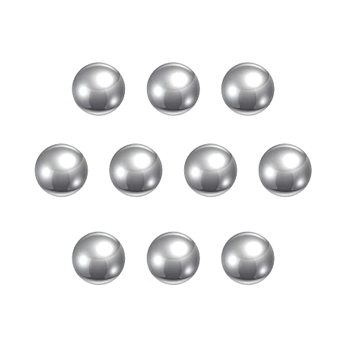 sourcing map 10 Stück Präzisionskugeln 9.5mm Durchmesser 201 Edelstahlkugeln G100 für Kugellager