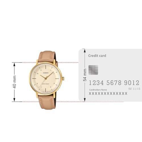 Image of Casio Enticer Ladies LTP-VT03GL-4BDF Analog Gold Dial Women (A2426)