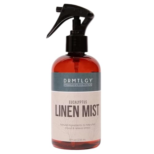 DRMTLGY Eucalyptus Essential Oil Linen and Room Mist. Pillow and Fabric Aromatherapy Spray for Relaxation and Sleep 8 oz