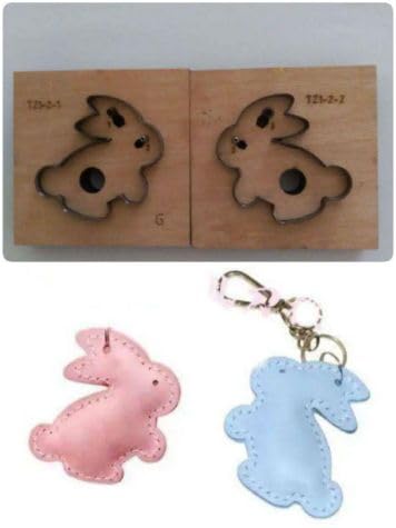 Amazon.co.jp: 可愛い ウサギの抜き型 パンチ 型紙 レザークラフト