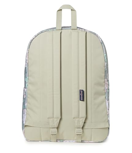 Image of JanSport SuperBreak One Backpack - Durable & Lightweight, 1 Main Compartment, Front Utility Pocket with Built-in Organizer, Garden Roses Silver