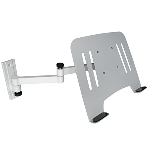 Drall Support Mural Universel pour Ordinateur Portable Netbook Tablet PC - Blanc - avec Plateau Adaptateur pour Ordinateur Portable Adaptateur - Argent Modèle...