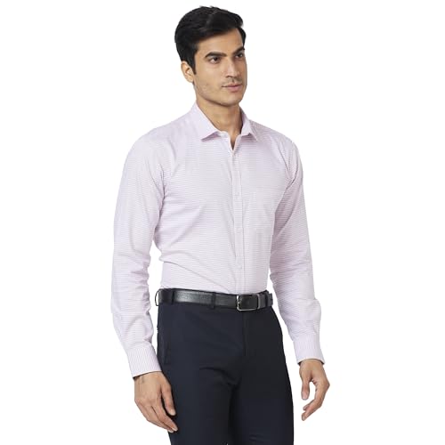 Image of Park Avenue Men's Pure Cotton Checks Pattern Slim Fit Semi Cutaway Collar Full Sleeve Formal Shirt