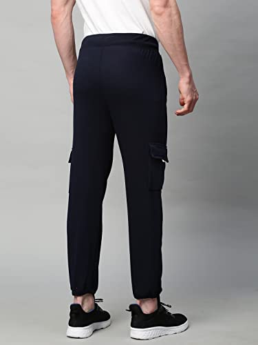Image of Kraasa Men's Stylish Relaxed Regular Fit Cargos Trousers