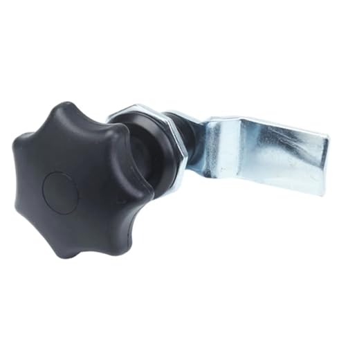 Schwarz Shengjiu Kunststoffgriffschloss MS714-1 Pflaumenblütengriffschloss Elektrische Schrankbox Zunge Eisen Schranktürschloss 1 Stück