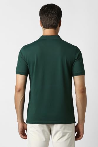 Image of Peter England Perform Men's Asymmetric Print Polo T-Shirt