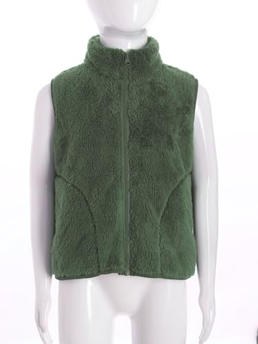 JEYPINMI Boys Girls Fleece Waistcoat Warm Jacket Faux Fur Gilets Thick Outwear Flannel Vest4