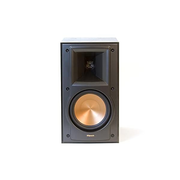 Klipsch RB-51 II Bookshelf Speaker Pair in Black with 5.25-inch woofers and 1-inch LTS Tweeter