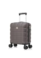 ATX Luggage EasyJet 45x36x20cm Underseat Cabin Approved Suitcase Lightweight Durable ABS Carry-ons with 4 Dual Spinner Wheels and Built-in Combination Lock (Gun Metal Grey, 17.5 Inches, 30 Liter)