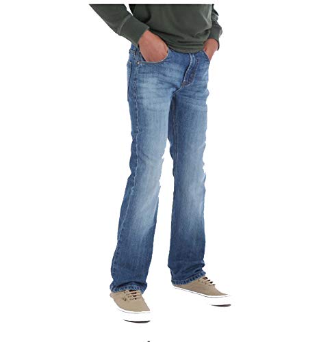 Wrangler Boys' 5 Pocket Slim Straight Jeans - Cool Blue (10 Husky)