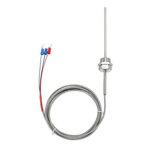 Capteur PT100 RTD en acier inoxydable NPT1/2 sonde de température MECCANIXITY -50 à 500 C