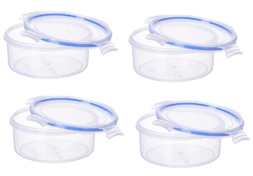 Image of Aristo Lock & Fresh 100 Plastic Storage Container Set of 4-750 ML,Transparent Clear, MEDIUM