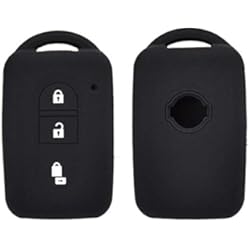 Funda Llave Nissan Qashqai XUKEY Funda de silicona para llave de coche con 3 botones para Nissan Qashqai Micra Juke X-Trail Navara Note Tiida Pathfinder Holder