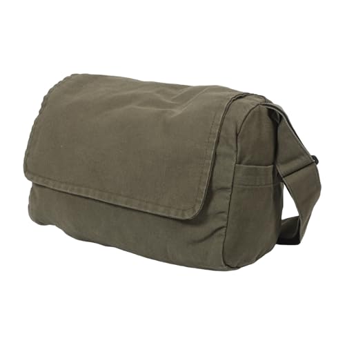 MOBUTOFU Bolso Bandolera Grande de Lona para Mujer Gran Capacidad, Estilo Natural y Opciones Versátiles de Transporte, Adecuado Escuela y Clases