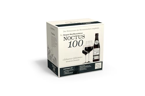 Riegele Geschenkbox Noctus 100 - Schwarzes Geheimnis - Intensives Imperial Stout, Craft Beer aus Bayern (8 x 0,33l)