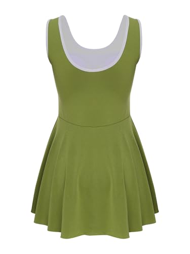 YEAHDOR Kids Girls Tennis Dress Sleeveless Golf Dress with Removable Chest Pads School Sports Dresses4