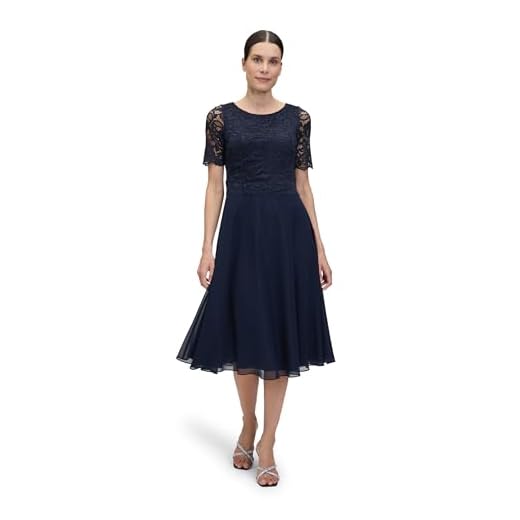 Vera Mont Damen 0113/4825 Partykleid, Blau (Night Sky 8541), (Herstellergröße: 44)