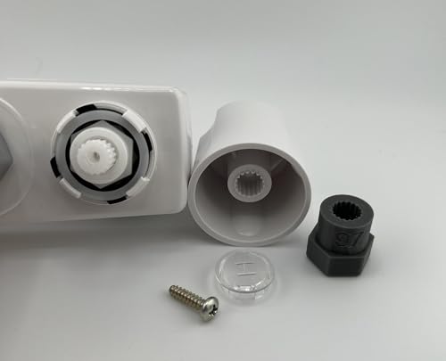 Image of Ergonomic Tap Handles for Recesssed RV Exterior Showers, Custom desiged knob adapters fit Any Quick-Connect Shower