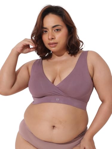 Image of ZELENA Maternity Padded Bra | Removable Cups, Broad Waistband | Soft Stretchable Modal Fabric | Easy Pull Nursing Bra for Pregnancy and Breastfeeding