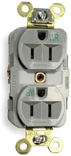 15A 5-15R 125V Receptacle Duplex Gray - Pack Of 6