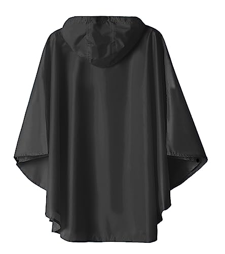 Image of SaphiRose Lightweight Kids Rain Poncho Jacket Waterproof Outwear Rain Coat