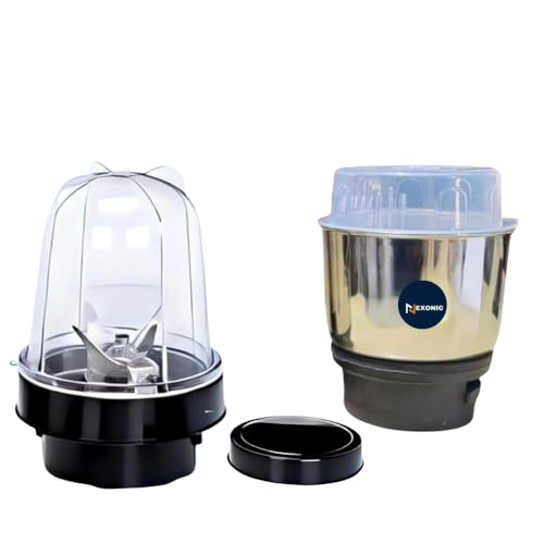 Image of Heavy Quality Chutney250 ML for All mixer Grinder & Unbreakable bullet mixer grinder set with a versatile bullet mixer juicer300 mL universal 4-teeth coupler,2-slot compatible.