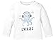Produktbild SpecialMe® Baby Langarmshirt mit Namen personalisiert Octopus Unterwasser Tiermotiv Tintenfisch Junge Mädchen Bio-Baumwolle weiß 68/74 (4-9 Monate)