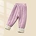 Pants for Kids Girl Boy Fall Winter Sport Athletic Lounge Jogger Thermal Thick Fuzzy Straight Leg Plain Long Leg Pants Child 2025 Clothing Fashion Y2K 9 Years