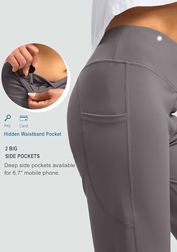 Image of G Gradual Capri Pants for Women High Waist Workout Yoga Pants with Pockets Tummy Control Leggings Crop Straight
