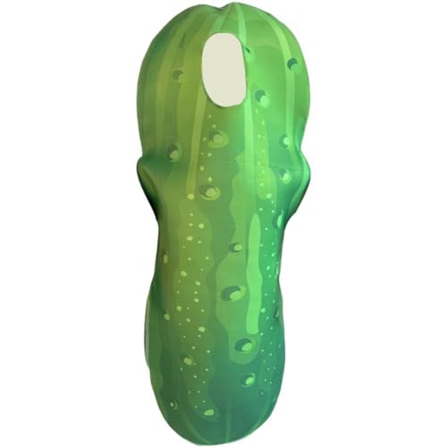 Disfraz De Cosplay De Pepino para Adultos Disfraz De Halloween Trajes De Una Pieza De Pepino Disfraz De Fiesta De Comida De Halloween para Reuniones, Fiestas, Festivales