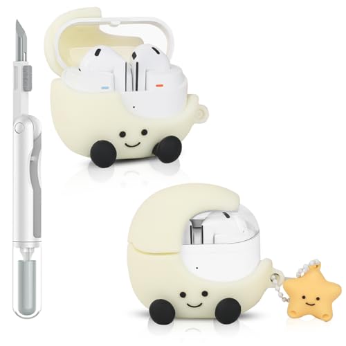 Hülle für Samsung Galaxy Buds 3/3 Pro | für Galaxy Buds 3 FE Ohrhörer(2025) | Silikon Aufladen Schutz Abdeckung | Mehrfach Stile Haut Gestaltung | mit Reinigungs Kit und Karabiner (WWMN Cartoon)