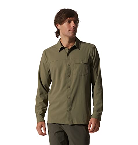 Mountain Hardwear Men's Standard Shade Lite Long Sleeve Shirt, Stone Green, Xl #TOP16