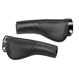 【商品内容】自転車グリップ 【付属品】エンドキャップ 【サイズ】133mm/133mm(ロング)/92mm/92mm(ショート) 【重量】約180g／ペア(ロング)/約155g／ペア(ショート) 【カラー】ブラック、グレー 【素材】PP（インナーコア）＋TPE（外層）＋アルミ合金リング 【対応ハンドル径】φ22.2mm（一般的な自転車ハンドルバー） 【ワイドエルゴ形状で手の疲労・手首の負担を徹底軽減】 手のひら全体に沿うように設計された「エルゴノミック（人間工学）形状」が、握り位置を最適化。 従...